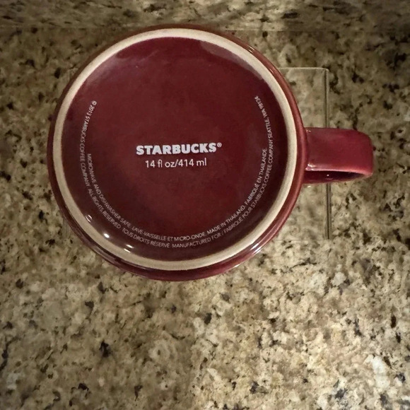 Starbucks 14floz Maroon Coffee Mug - Picture 3 of 3